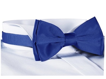 MUCHA + PUDEŁKO Elegancka Muszka Komunia Panieński Chabrowa GREG mu22