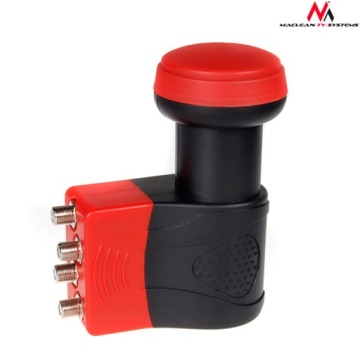 КОНВЕРТЕР SAT QUAD 4K CYFROWY POLSAT CANAL+ КАБЕЛЬ