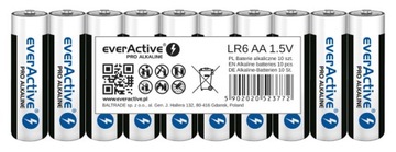 10x bateria AA LR6 everActive baterie PRO ALKALINE