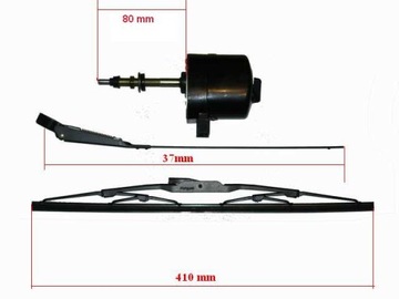 silniczek mechanizm wycieraczek kpl. URSUS krótki