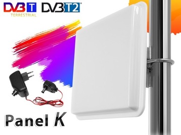 NAJMOCNIEJSZA ANTENA PANEL K DVB-T ++45db FULL HD