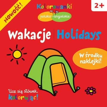 Wakacje. Kolorowanki polsko-angielskie