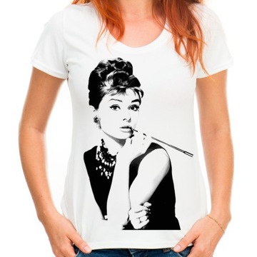 Koszulka z Audrey Hepburn bluzka t-shirt HQ -M