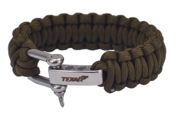 BRANSOLETA PARACORD SURVIVAL linka 3m khaki TEXAR