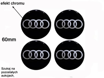 НАКЛЕЙКИ ЭМБЛЕМЫ AUDI 90 ММ НА АЛЮМИНИЕВЫЕ КОЛЕСНЫЕ КОЛЕСА