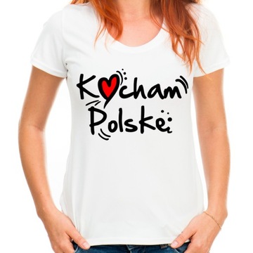 Koszulka Polska I love Poland Kocham Polskę HQ -XL