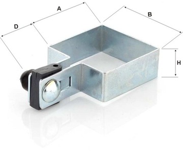 Зажим 80х80, оцинкованный, в сборе, стойка панель