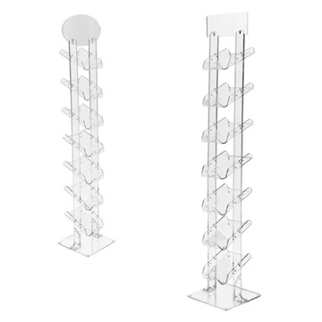 7x A4 - Stojak na ulotki JEDNOSTRONNY z plexi /N