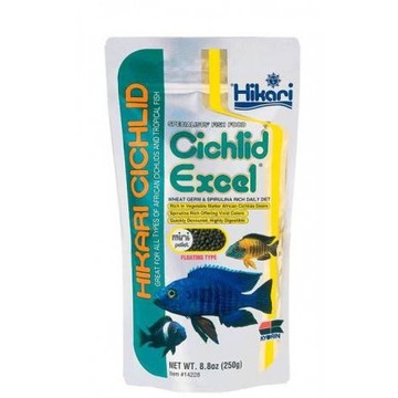 HIKARI CICHLID EXCEL МИНИ-КОРМ ДЛЯ РЫБ 250 Г