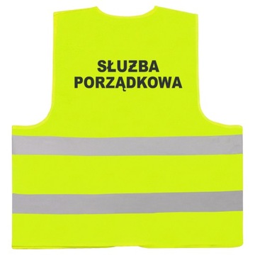 MOCNA KAMIZELKA IMPREZY MASOWE SŁUŻBA PORZĄDKOWA