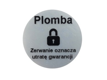 PLOMBY GWARANCYJNE FI15 VOID MAT 500SZT TWÓJ NADRUK !
