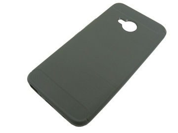 Etui BUMPER CARBON LUX do HTC U11 Life szary