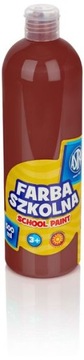 Farba szkolna ASTRA plakat. 500 ml ciemna brązowa