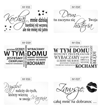 Cytaty Naklejki na ścianę Napisy ścienne RODZINA !