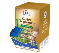 DIAMANT cukier trzcinowy w saszetkach 200 x 5 g
