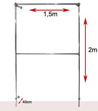 РЕГУЛИРУЕМАЯ НАСТЕННАЯ ПОЛКА 150x200x40 ВЕШАЛКА c1