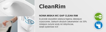 GROHE 4IN1 ROCA GAP CLEAN RIM РАМА + ДОСКА