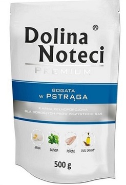 DOLINA NOTECI PREMIUM ADULT Z PSTRĄGIEM 500G