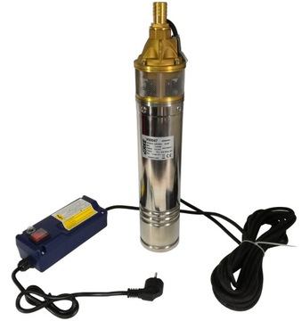 POMPA GŁĘBINOWA ŚRUBOWA WODY CZYSTEJ STUDNI WĄSKA 750W MOCNA WYDAJNA 1