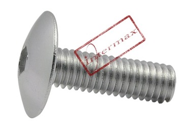 5 x ŚRUBA OWIEWKI ALUMINIOWA ŚRUBKI M6 SREBRNA