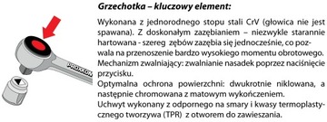 PROXXON 23074 Трещотка с подвижной головкой 1/4