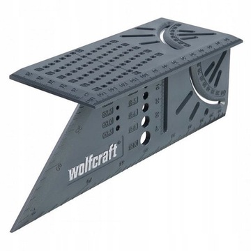 WOLFCRAFT Японский столярный угольник 3D 5208000 + столярный карандаш