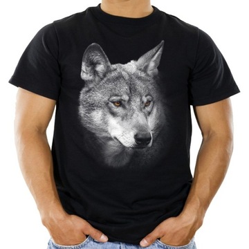 Koszulka z wilkiem wilk t-shirt wolf L HQ