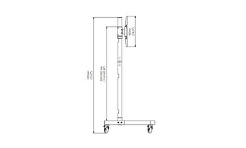 Stojak Edbak TR14 2 TV LCD LED 40'-47' 80kg 185cm