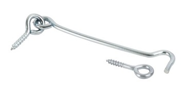 50x HAK OKIENNY HACZYK DO OKNA Z OCZKIEM 12cm HK12