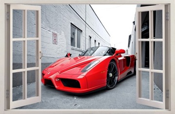 NAKLEJKI NA ŚCIANĘ Auto Car FERRARI 26 115x75 cm