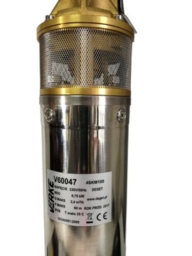 POMPA GŁĘBINOWA ŚRUBOWA WODY CZYSTEJ STUDNI WĄSKA 750W MOCNA WYDAJNA 1