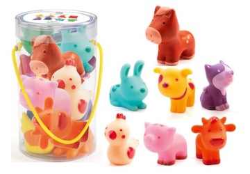 Резиновые животные 7 элементов Djeco 18м+