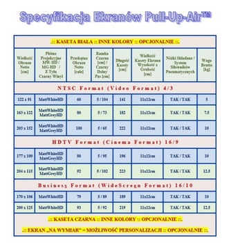 Портативный проекционный экран PullUp Air, 16:10, 180 см