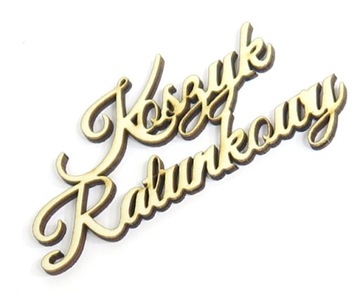 NAPIS DECOUPAGE Koszyk Ratunkowy ZE SKLEJKI DZ77