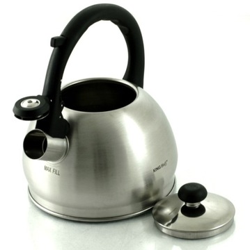 фото ориг. №6, 2 x kettle з whistle 1, 8l metal inductions gas kh3773 king hoff