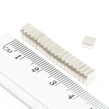 MAGNES NEODYMOWY PŁYTKOWY 5x5x2 - KOMPLET 100 SZTUK