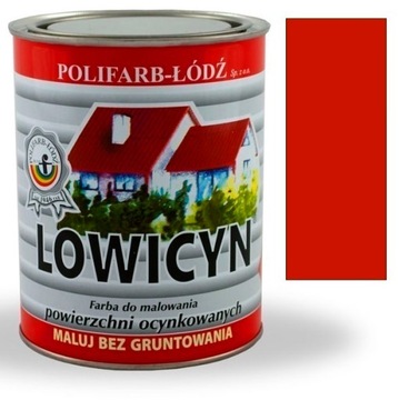 Lowicyn farba do ocynku CEGLASTY RAL8004 MAT 10L