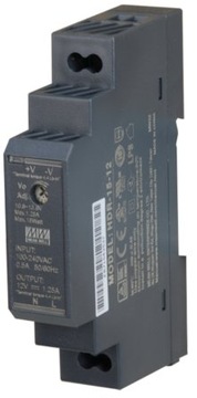 ZASILACZ NA SZYNĘ DIN MEAN WELL HDR-15-12 DIN 12V 1,25A 15W