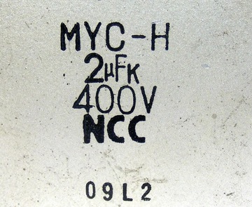 Kondensator 2uF 400V NCC MYC-H [0LT]