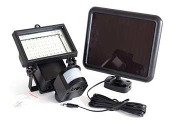 HALOGEN 60 LED SOLARNY + SENSOR NAŚWIETLACZ