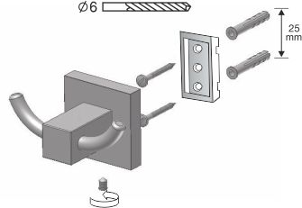 ARKTIC BISK WIESZACZEK PODWÓJNY 01463 CHROM