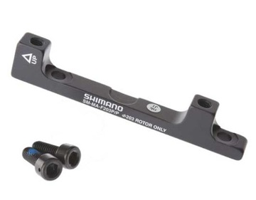 Адаптер тормозного суппорта для установки диска POST MOUNT SHIMANO диаметром 203 мм.