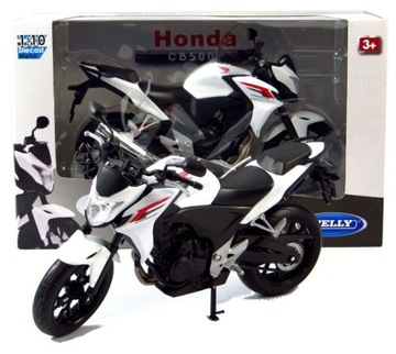 HONDA CB500F MODEL METAL/PLASTIK WELLY MOTOR 1:10