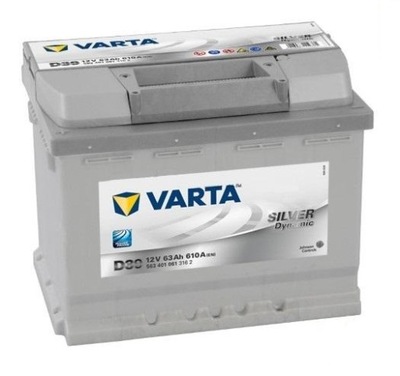 BATTERY VARTA SILVER 63AH 610A P+ D39 - milautoparts-fr.ukrlive.com