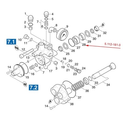 Tuleja na tłoki do myjek Karcher HD HDS 1000 990..