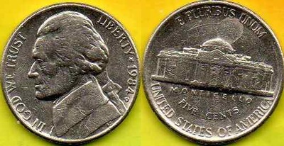 USA 5 Cents 1984 r. D