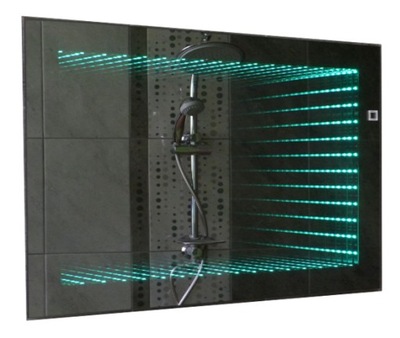 Lustro łazienkowe LED 3D Głębia Pilot 80 x 100