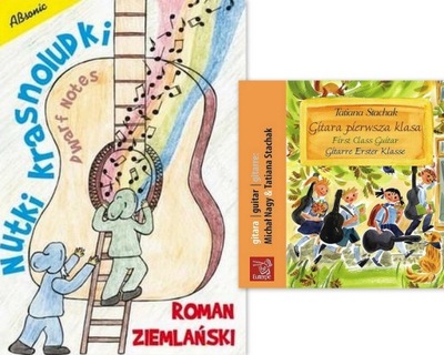 GITARA Nauka gry dla dzieci STACHAK CD + NUTKI Krasnoludki