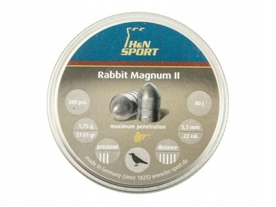 Śrut H&N Rabbit Magnum II 5,5 mm - 200 szt.