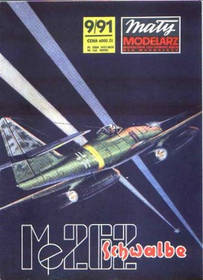 MM 9/1991 Samolot myśliwski Me 262 SCHWALBE